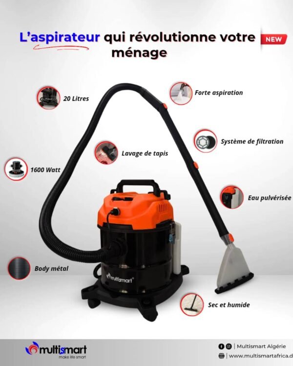 aspirateur multismart eau poussière